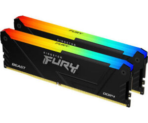 Memoria RAM Kingston FURY Beast RGB 2 x 16GB/ DDR4/ 3200MHz/ 1.35V/ CL16/ DIMM