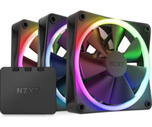 NZXT F120 RGB Triple Pack Carcasa del ordenador Ventilador 12 cm Negro 3 pieza(s)