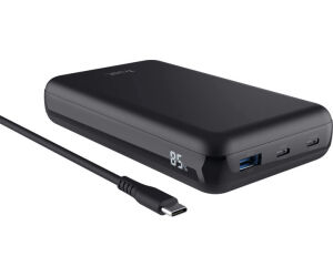 Batera Externa/Powerbank Trust Laro 20000mAh/ 100W/ Compatible con Porttiles