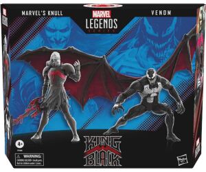 Pack 2 figuras hasbro knull & venom spiderman 60 anniversary marvel legends