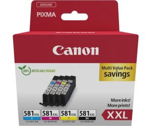 Multipack tinta canon cli - 581xxl bk - c - m - y