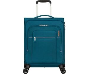 Maleta de Cabina American Tourister Crosstrack Spinner 55cm/ 55x40x20cm/ 4 Ruedas/ Marino y Naranja