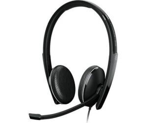 Auriculares epos sennheiser adapt 165 jack 3.5mm usb 2.0 microfono negro