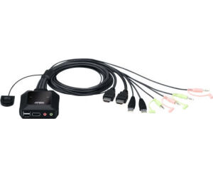 Aten CS22H interruptor KVM Negro