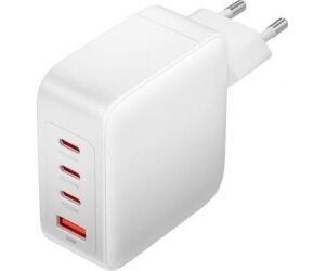 CARGADOR PARED 140W 3xUSB-C + CABLE USB-C/USB-A BLANCO VENTION