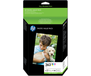 Multipack hp q7966ee n363 ps8250 -  3210 -  3310 6 cartuchos+ 150 hojas 10x15cm