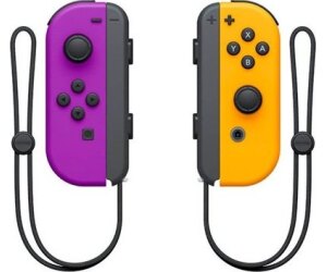 Accesorio nintendo switch -  mando joy - con morado neon -  naranja