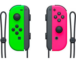 Accesorio nintendo switch -  mando joy - con verde -  rosa