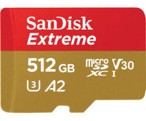 SanDisk Extreme 512 GB MicroSDHC UHS-I Clase 10