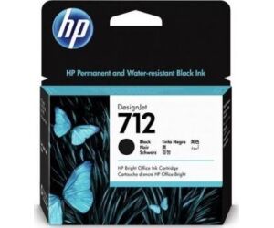 HP Cartucho de Tinta DesignJet 712 negro de 80 ml