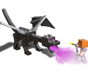 Figura mattel minecraft dragon de ender definitivo con figura