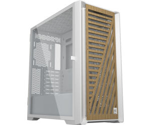 Caja phoenix artisan noble blanca con frontal de madera atx cristal templado gaming cristal templado filtros antipolvo tipo c