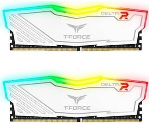 Memoria ram  ddr4 16gb 2x8gb 3200mhz teamgroup delta blanco -  t - force rgb - cl 16 - 1.35v tf4d416g3200hc16fdc01