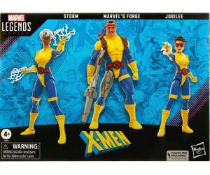 Figuras hasbro marvel legends series xmen 60 anv marvels forge -  storm -  jubilee