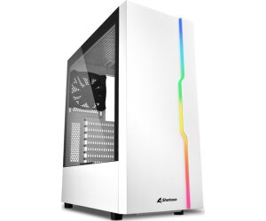 Caja sharkoon rgb slider atx 2xusb3.0 2xusb2.0 sin fuente blanco