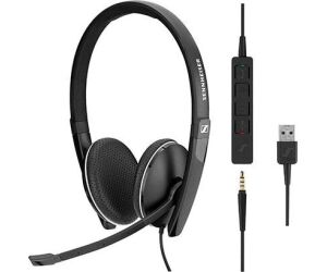 Auriculares epos sennheiser sc 135 jack 3.5mm usb microfono negro