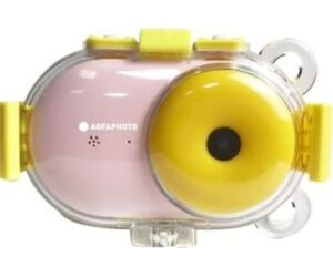 Cmara Digital Deportiva AgfaPhoto Realikids CAM Waterproof/ 16MP/ Rosa/ Incluye Tarjeta Micro SD 8GB