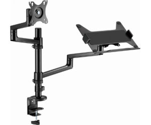 Soporte De Mesa Gembird Ajustable Brazo Para Monitor Y Bandeja Para Porttil