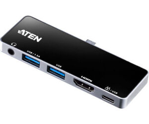 ATEN Docking station de viaje USB-C con pasarela de alimentación