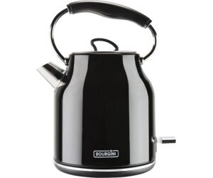 Hervidor de agua bourgini nostalgic water kettle deluxe negro 1.78l