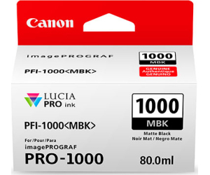 Cartucho de Tinta Original Canon PFI-1000MBK/ Negro Mate