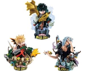 Pack 3 figuras megahouse petitrama ex series 3 my hero academia type - decision