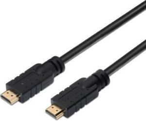 Cable HDMI 4K Aisens A120-0376/ HDMI Macho - HDMI Macho/ Hasta 10W/ 2250Mbps/ 30m/ Negro