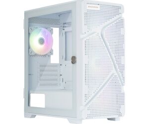 Caja ordenador gaming enermax marbleshell ms21 micro - atx cristal templado blanco