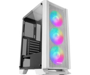 Caja Semitorre Atx Mcc Frgb Blanco Mars Gaming