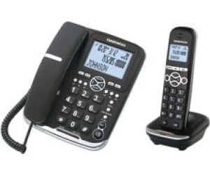 Telefono sobremesa + inalambrio dect daewoo negro -