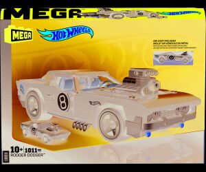 Figura mattel mega construx hot wheels coleccionistas rodger dodger