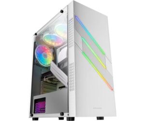 Caja Semitorre Atx Mcu3 Argb Blanco Mars Gaming