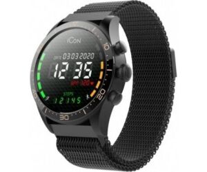 Reloj smartwatch forever amoled icon aw - 100 color negro