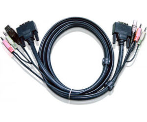 ATEN Cable KVM DVI-D single link USB de 5 m