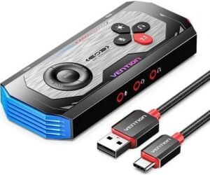 Tarjeta de Sonido Gaming con Amplificador Vention CVAB0/ USB Tipo-C Macho - 3xJack 3.5 Hembra