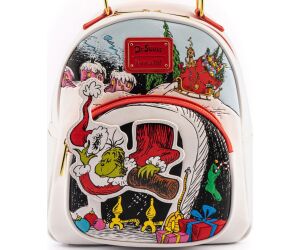 Mochila loungefly grinch chimenea ladron navidad