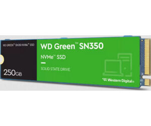 Disco duro interno ssd wd western digital green sn350 wds250g2g0c m.2 pci express 3.0