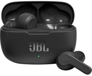 Auriculares Bluetooth JBL Wave 200TWS con estuche de carga/ Autonoma 5h/ Negros