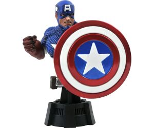 Figura busto diamond select toys marvel animado capitan america escala 1 - 7 resina