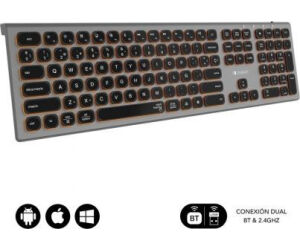 SUBBLIM Teclado Bluetooth/2.4G Master iluminado Ext G/N