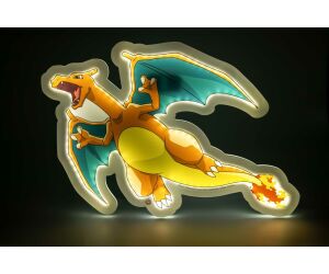 Mural lampara neon teknofun madcow entertainment pokemon charizard 30 cm