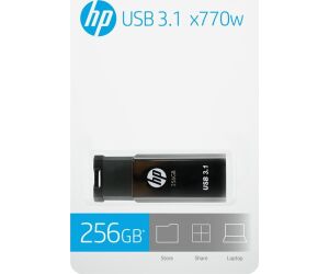 Memoria usb 3.1 hp 256gb x770w negro