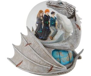 Figura enesco bola de agua decorativa harry potter dragon ucraniano harry ron y hermione