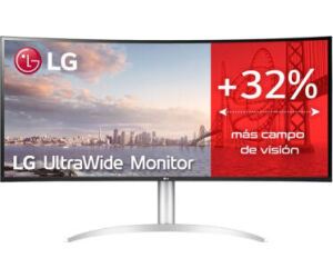 Monitor Profesional Ultrapanormico Curvo LG 40WP95CP-W 39.7"/ 5K2K/ Multimedia/ Regulable en altura/ Plata