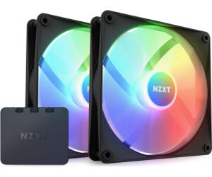 NZXT F140 RGB Core Carcasa del ordenador Ventilador 14 cm Negro 2 pieza(s)