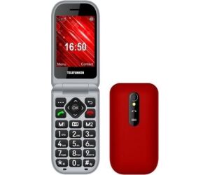 Telefono movil telefunken s450 senior phone - 2.8pulgadas - rojo