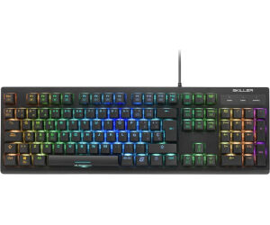 Teclado gaming sharkoon shark skiller sgk30 blue portugues