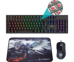 Hiditec Combo Gaming GK400 Tecl+Rat+Alfombrilla