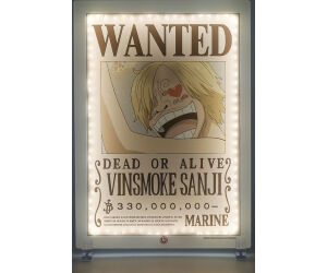 Lampara led neon teknofun madcow entertainment wanted one piece sanji 40 cm