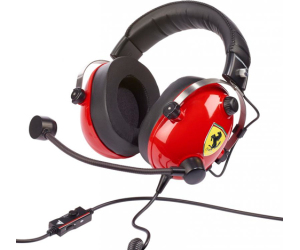 Thrustmaster New! T.Racing Scuderia Ferrari Edition Auriculares Diadema Conector de 3,5 mm Negro, Rojo